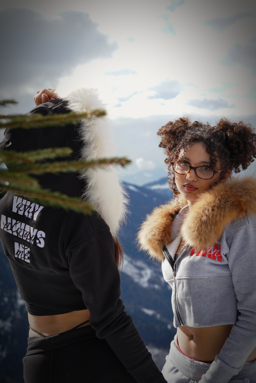 FUR TRACKSUITE GREY - WOMAN
